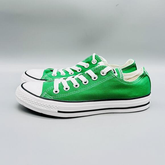 Converse Shoes Womens 7 Green Canvas Chuck Taylor All Star Low Top Sneakers - Picture 5 of 13